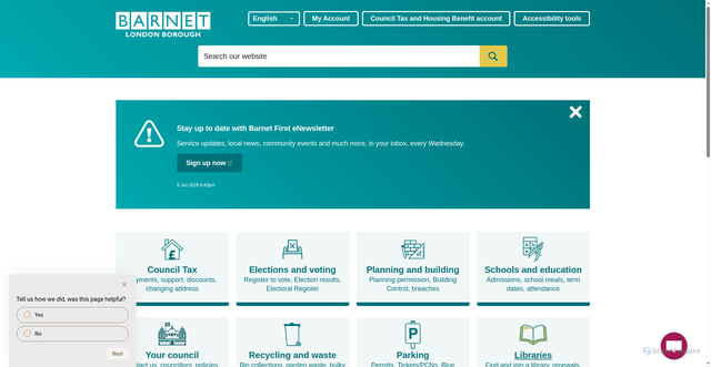 Security scan screenshot of http://www.barnet.gov.uk