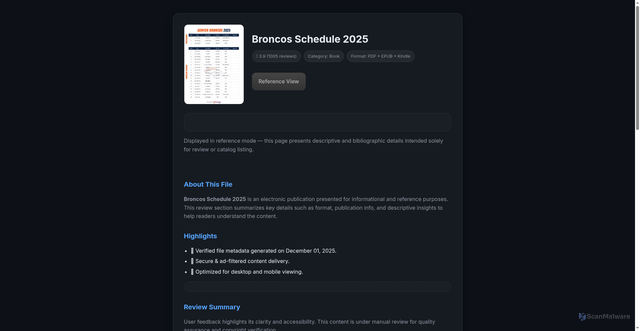 Security scan screenshot of https://standrewssidney.bc.anglican.ca/Preview/400UOD/897871/BroncosSchedule2025.pdf