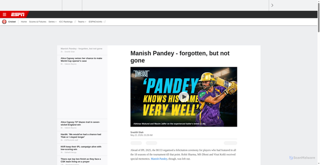 Security scan screenshot of http://kwese.espn.com/cricket/story/_/id/48831036/ipl-2026-kkr-vs-mi-manish-pandey-turns-back-clock-win-kkr-crucial-points