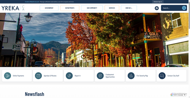 Security scan screenshot of https://yrekaca.gov/