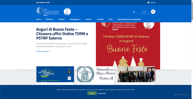 Security scan screenshot of https://tsrmpstrpsalerno.it/