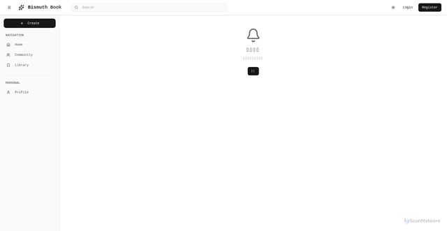 Security scan screenshot of https://bismuthbook-l84q1uvhr4.edgeone.app/notifications.html