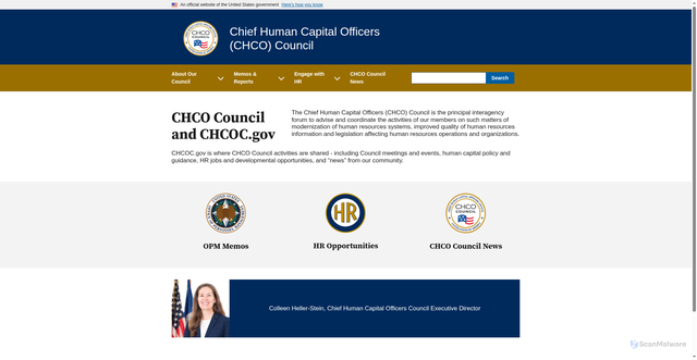 Security scan screenshot of https://beta.chcoc.gov/