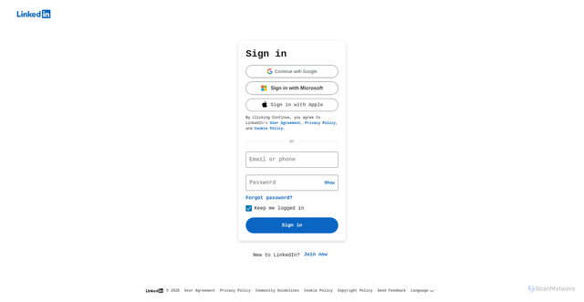 Security scan screenshot of https://www.linkedin.com/company/1482?trk=tyah&v=1&utm_source=unp&utm_medium=email&utm_campaign=RT002546&utm_unptid=705f899e-220b-11f1-a010-cb2f1d804f37&ppid=RT002546&cnac=US&rsta=en_US%28en-US%29&unptid=705f899e-220b-11f1-a010-cb2f1d804f37&calc=1a764bdd42f41&unp_tpcid=online-user-agreement-change-email&page=main%3Aemail%3ART002546&pgrp=main%3Aemail&e=re&mchn=em&s=ci&mail=sys&appVersion=1.393.0&tenant_name=PayPal&xt=145585%2C150948%2C175543%2C104038&link_ref=company_1482