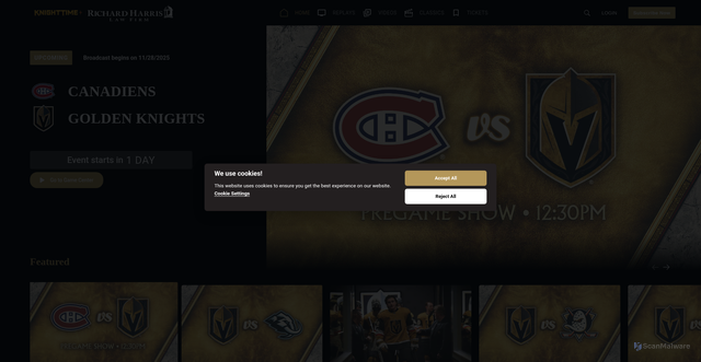 Security scan screenshot of https://www.knighttimeplus.com/