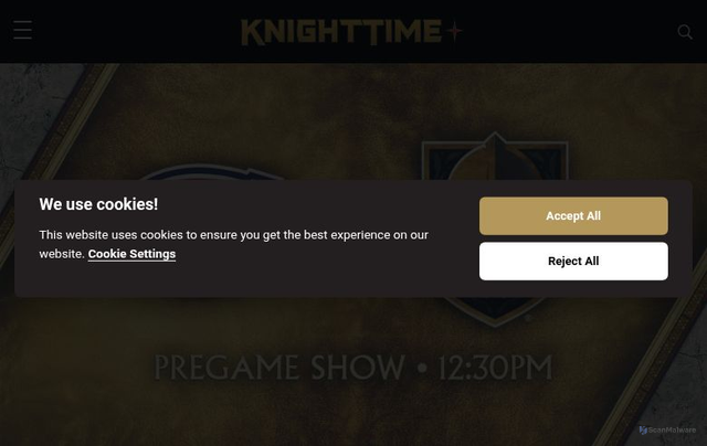 Security scan screenshot of https://www.knighttimeplus.com/
