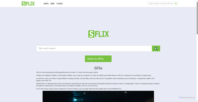 Security scan screenshot of https://images.sflix.onl