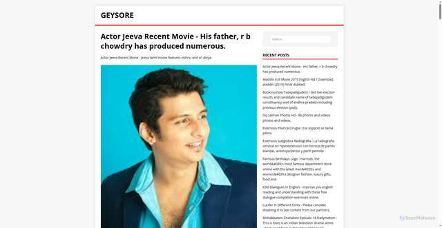 Security scan screenshot of https://resoyek.pages.dev/posts/actor-jeeva-recent-movie/