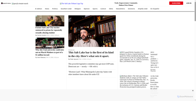 Security scan screenshot of https://sltrib.com