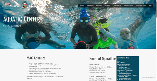 Security scan screenshot of https://www.fitmac.com/aquatic-center