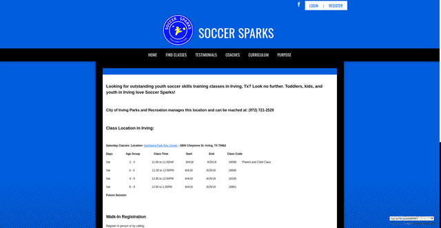 Security scan screenshot of https://www.soccersparks.com/Default.aspx?tabid=956248