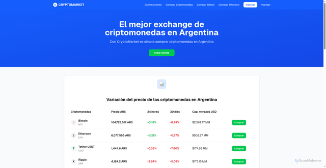 Security scan screenshot of https://cryptoagent.vercel.app/