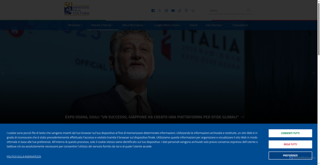 Security scan screenshot of https://cultura.gov.it/