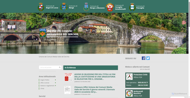 Security scan screenshot of https://ucmediavalle.it/