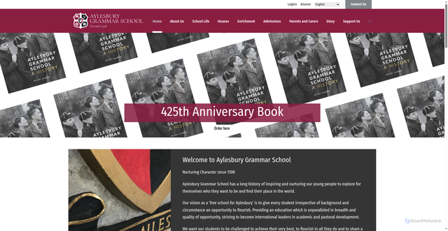 Security scan screenshot of https://www.ags.bucks.sch.uk/