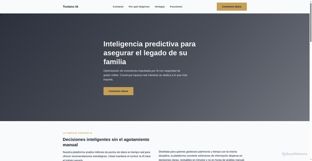 Security scan screenshot of https://tostanoia.net/