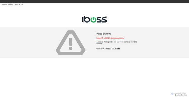Security scan screenshot of https://7rm60029.ibosscloud.com
