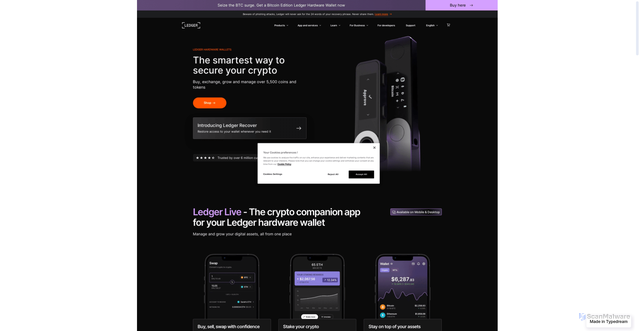 Security scan screenshot of http://ledgerlive-us-learn.typedream.app