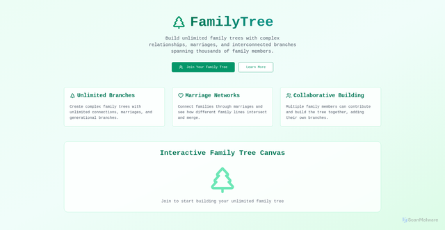 Security scan screenshot of https://familytreetoday.pages.dev/
