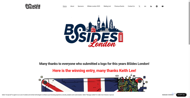 Security scan screenshot of https://bsides.london/