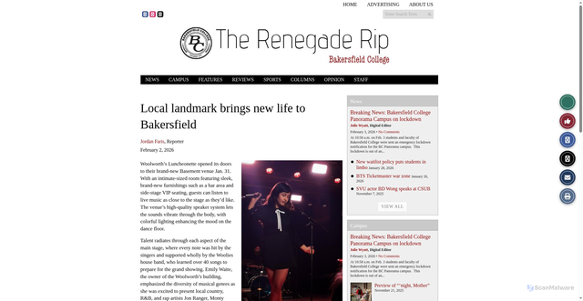 Security scan screenshot of https://www.therip.com/uncategorized/2026/02/02/local-landmark-brings-new-life-to-bakersfield/