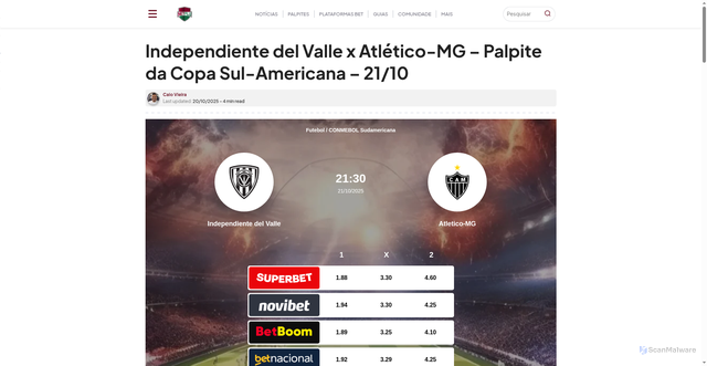 Security scan screenshot of https://www.netflu.com.br/independiente-del-valle-x-atletico-mg-palpite-da-copa-sul-americana-21-10/