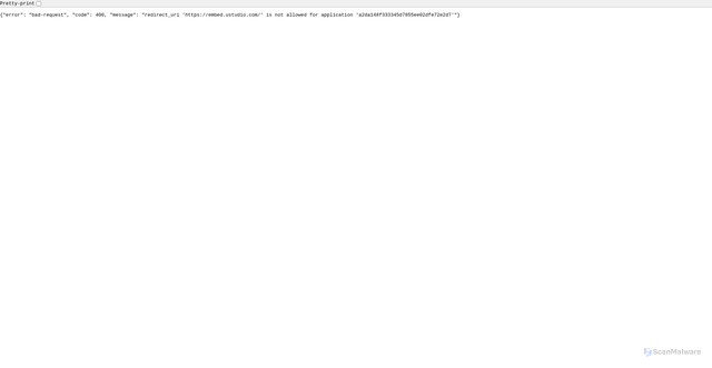 Security scan screenshot of https://embed.ustudio.com