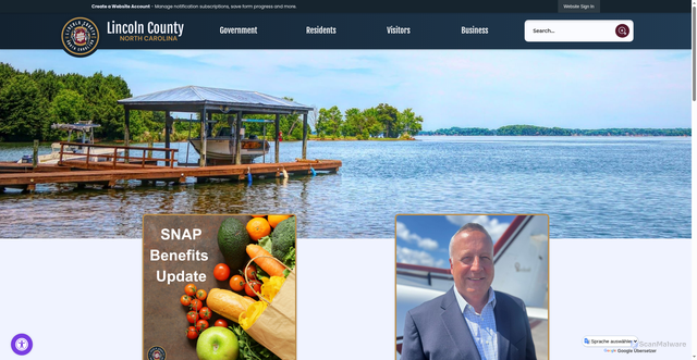 Security scan screenshot of https://lincolncountync.gov/