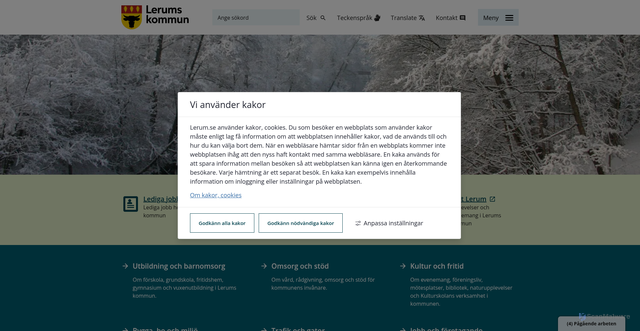 Security scan screenshot of https://lerum.se/