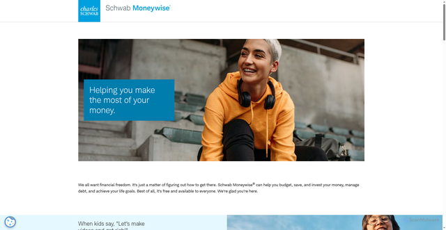 Security scan screenshot of https://www.schwabmoneywise.com/