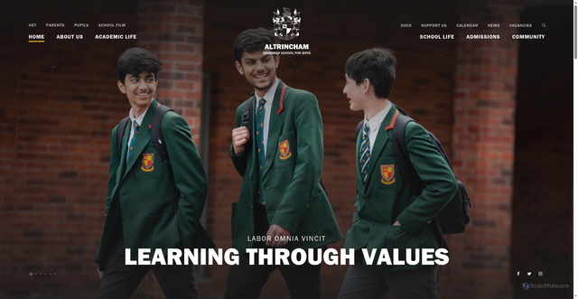 Security scan screenshot of https://www.agsb.co.uk/