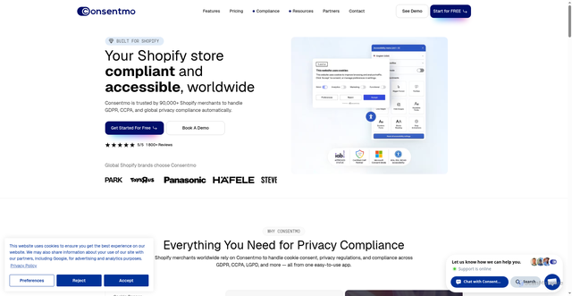Security scan screenshot of https://consentmo-geo.com