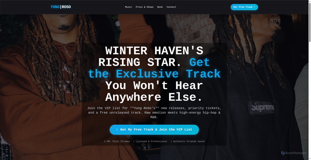 Security scan screenshot of https://roso-hq.pages.dev/index.html