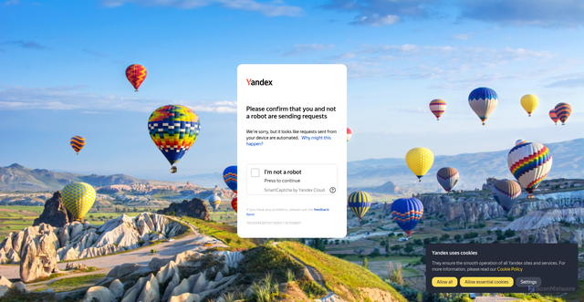 Security scan screenshot of https://docs.yandex.ru