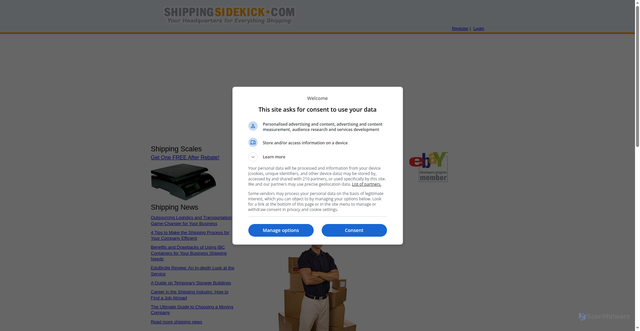 Security scan screenshot of https://shippingsidekick.com/