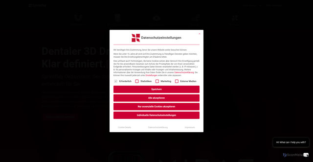 Security scan screenshot of https://sprintray.com