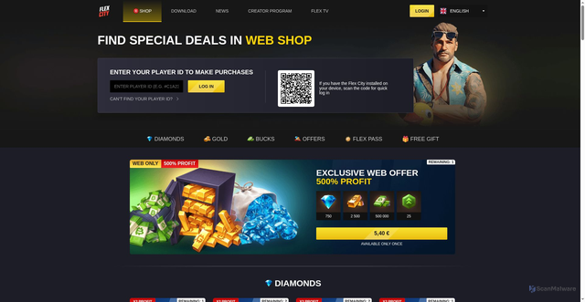 Security scan screenshot of https://viceonline.app