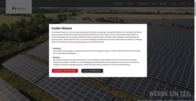 Security scan screenshot of https://plexlog.de