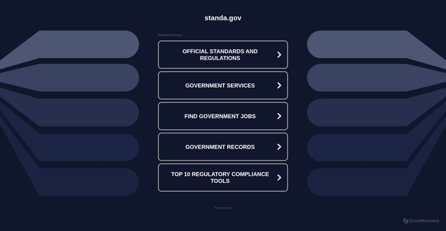 Security scan screenshot of https://standa.gov/