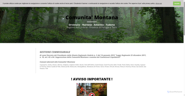 Security scan screenshot of https://www.onat.it/