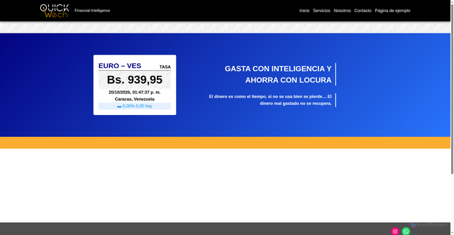 Security scan screenshot of https://quickwech.com