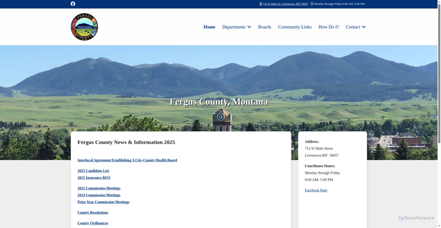 Security scan screenshot of https://fergusmt.gov/