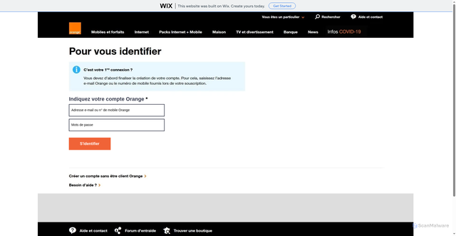 Security scan screenshot of https://meiappelsaem.wixsite.com/svocaleaccueil/