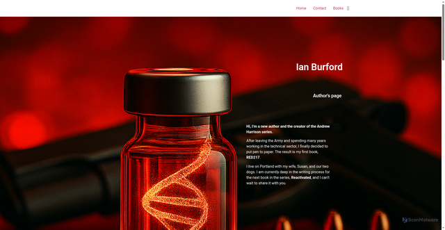 Security scan screenshot of https://ianburford.com/