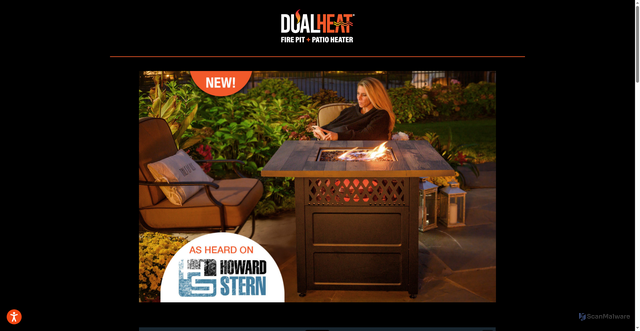 Security scan screenshot of https://dualheat.com/