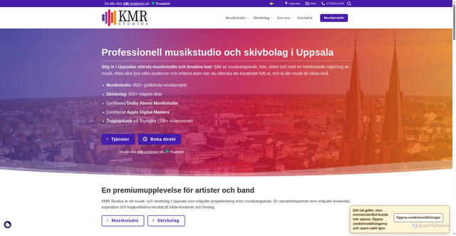 Security scan screenshot of https://killandermusicrecords.se