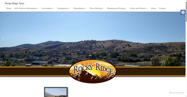 Security scan screenshot of https://rockyridgeut.gov/