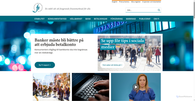 Security scan screenshot of https://www.fi.se/