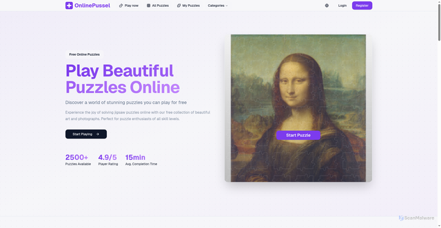 Security scan screenshot of https://onlinepussel.se