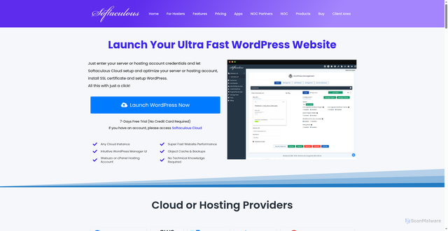 Security scan screenshot of https://s4.softaculous.com